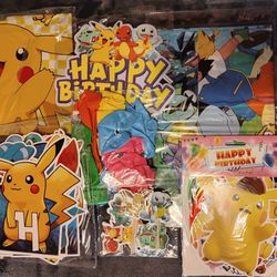 Pokemon Happy Birthday lot 
