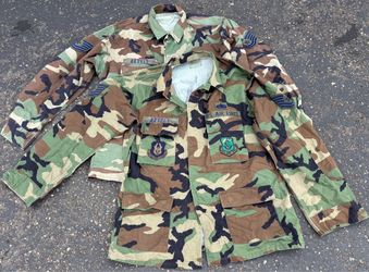 Military surplus M81 woodland camo shirts