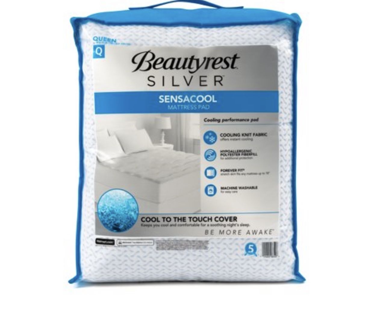 Beautyrest Silver SENSACOOL Performance Mattress Pad in Queen Size