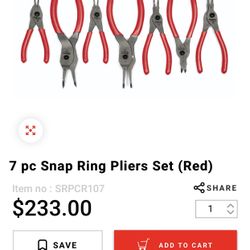Snap On Snap Ring Pliers