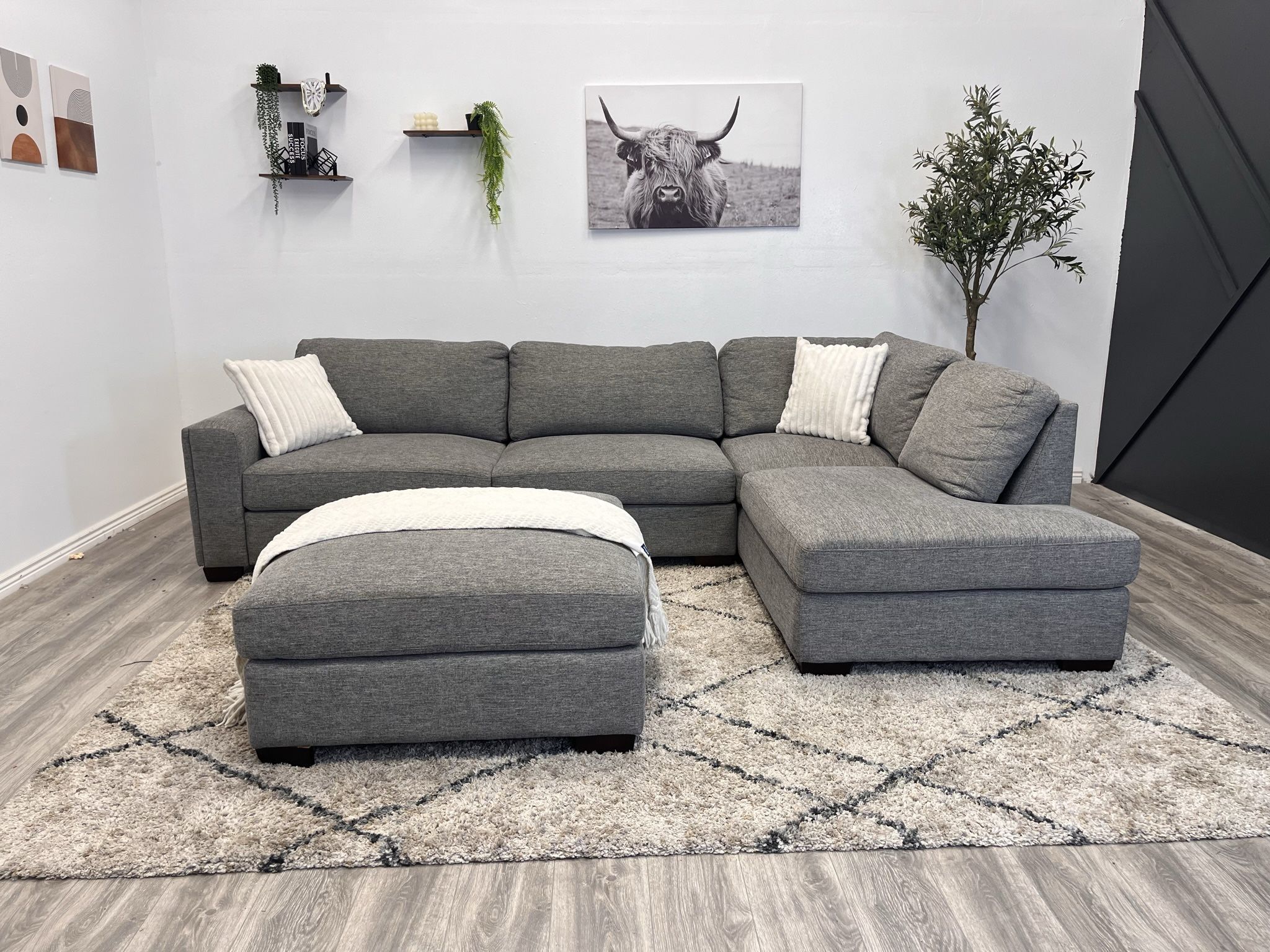 Gray Sectional Couch - Free Delivery