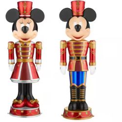 NEW 5 ft. LED Holiday Mickey & Minnie Mouse Nutcrackers Holiday Yard Decoration