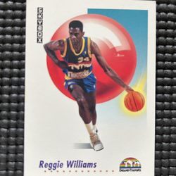1991-92 SkyBox Reggie Williams Basketball Card #75 Denver Nuggets Trading Card