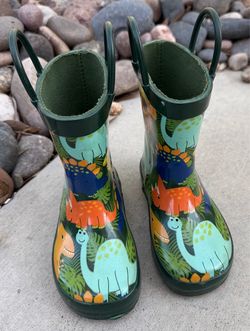 Dinosaur Rain Boots (size 6)
