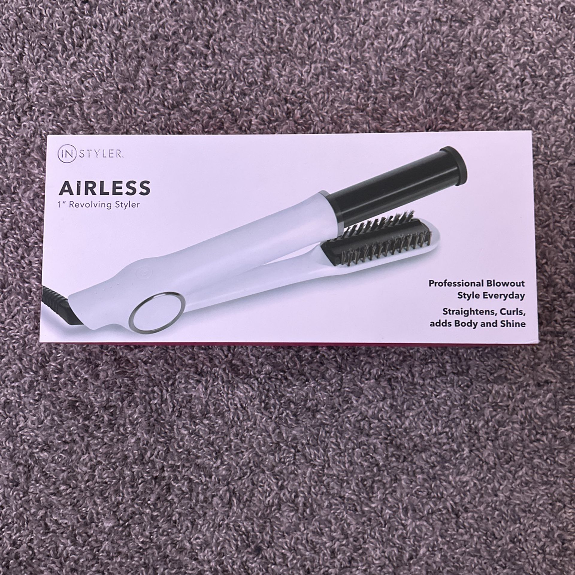Instyle airless 1” revolving styler Hair Straightener And Curler