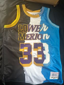 Kobe Bryant multi color lower merion jersey