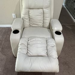 Leather Recliner Chair .
