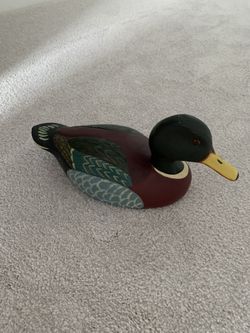 Wooden Painted Mallard Decoy Duck