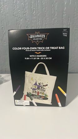 Halloween Color-Your-Own Trick or Treat Bag Kit