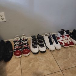 5 Pair Of Jordans 1 Pair Of Lacoste 