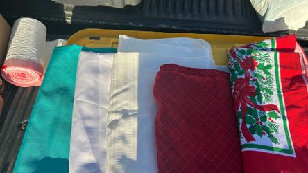 Assort of Large Tablecloths 5 Total  $5 Each