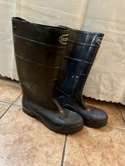 BOSS-Waterproof Neoprene Rubber Boots - Black