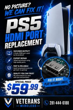 PS5 HDMI Port Replace