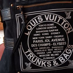 Louis Vuitton Cabas Trunks and Bags Canvas Toile Globe Shopper