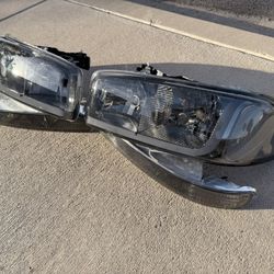 Sierra Yukon Smoked L Bar LED Headlights