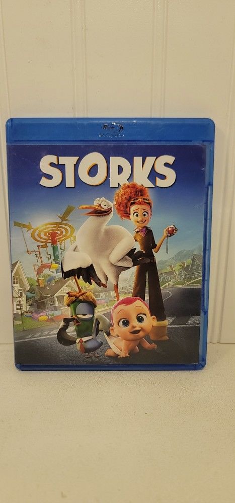 $5 BLU RAY MOVIE. STORKS. BLU RAY ONLY. NO DIGITAL. $5 OR TRADE FOR A MOVIE TITLE I DO NOT ALREADY OWN.