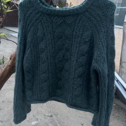 Green Cardigan Top 