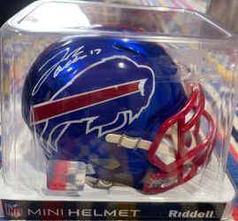 Buffalo Bills Josh Allen signed mini helmet
