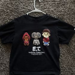 Black ET Bape shirt size S
