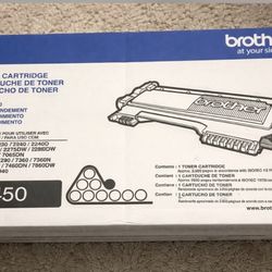 Brand New Brother TN-450 High Yield Toner Cartridge (Genuine)