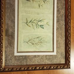 Nature Art Matted with GLASS * 30.5" x 21.5" * NO FRAME