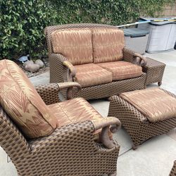  Patio Furniture Table Chairs &coffee Table & Cushions 