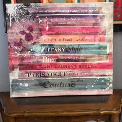 Z Gallerie Fashion Books Canvas Wall Art – Large Glam Print