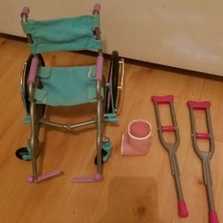 Weelchair + For Our Ganaration Doll And American Girl Doll