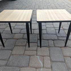 Pair Of Matching Mid Century Modern Vintage Side Tables End Tables Nightstands