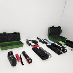 4pcs T6 Led Flashlights 18650 Rechargeable Torch Lights