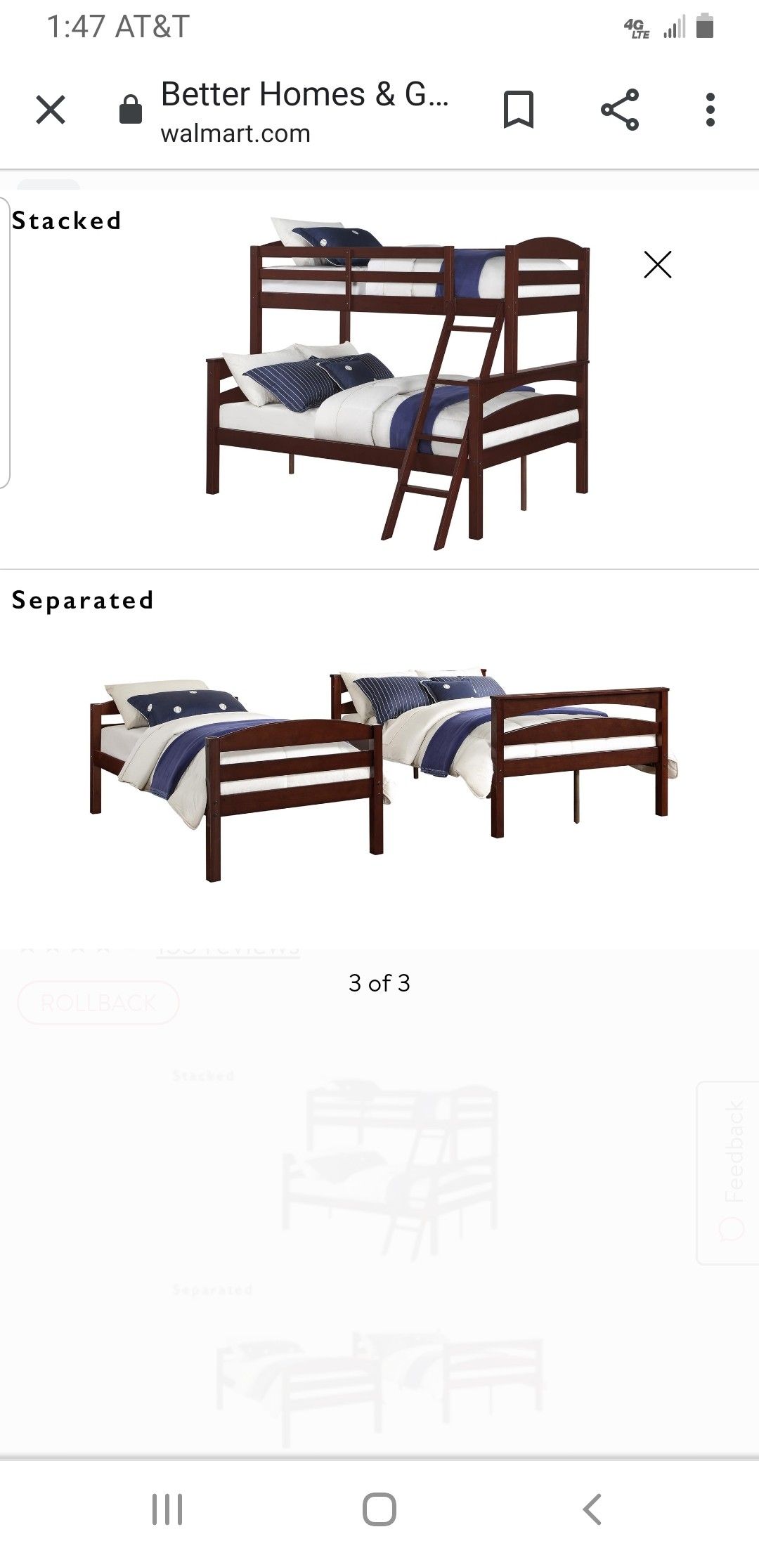 Wood bed frame