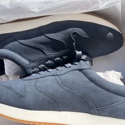 Leather Sneakers Navy Color Men 10.5