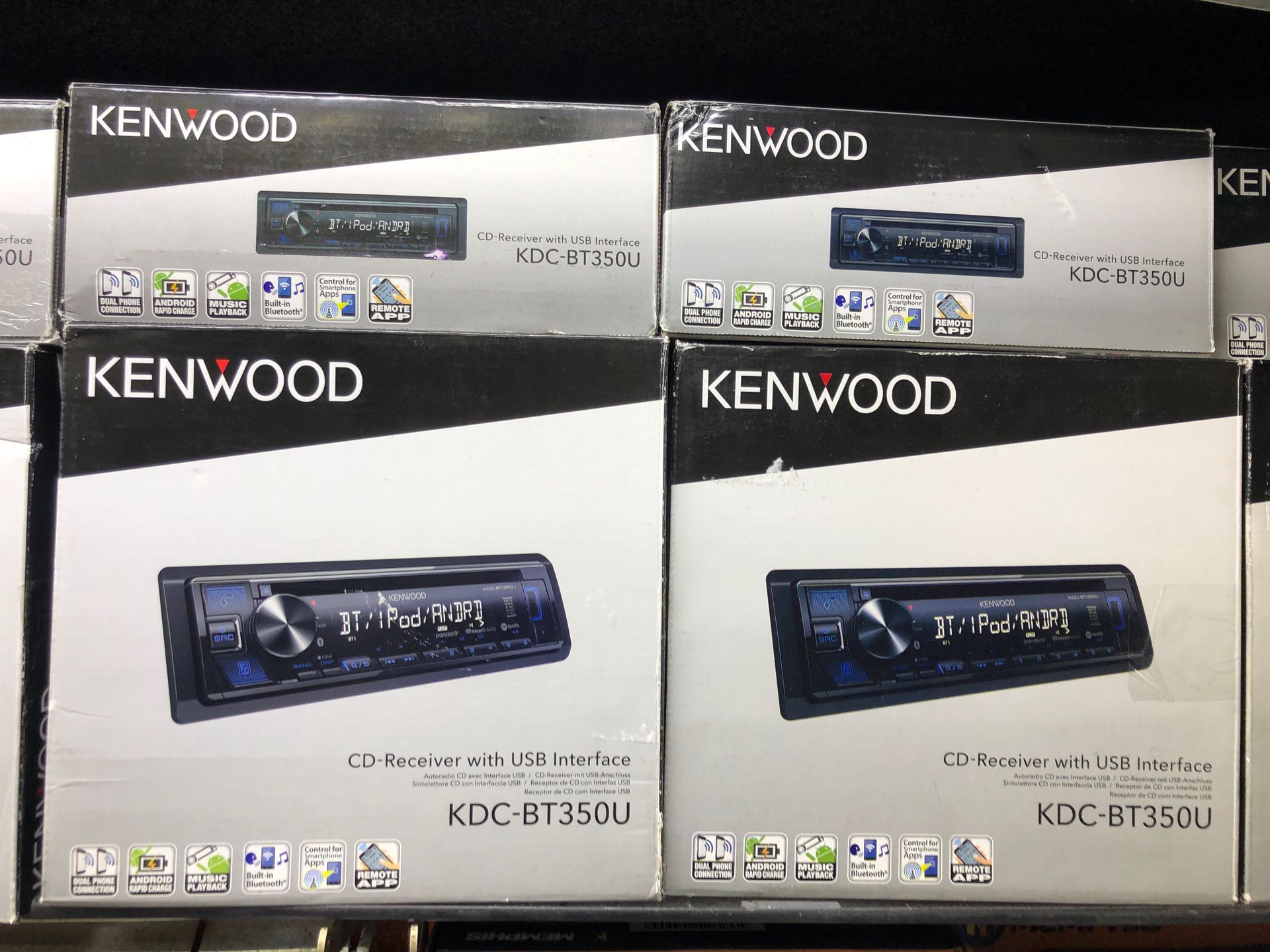 KENWOOD KDC-BT350u car stereo system Bluetooth m fm radio
