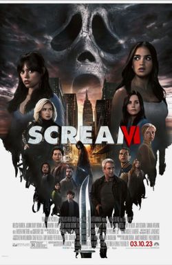 SCREAM VI MOVIE POSTER 2 Sided ORIGINAL FINAL RATED 27x40 JENNA ORTEGA