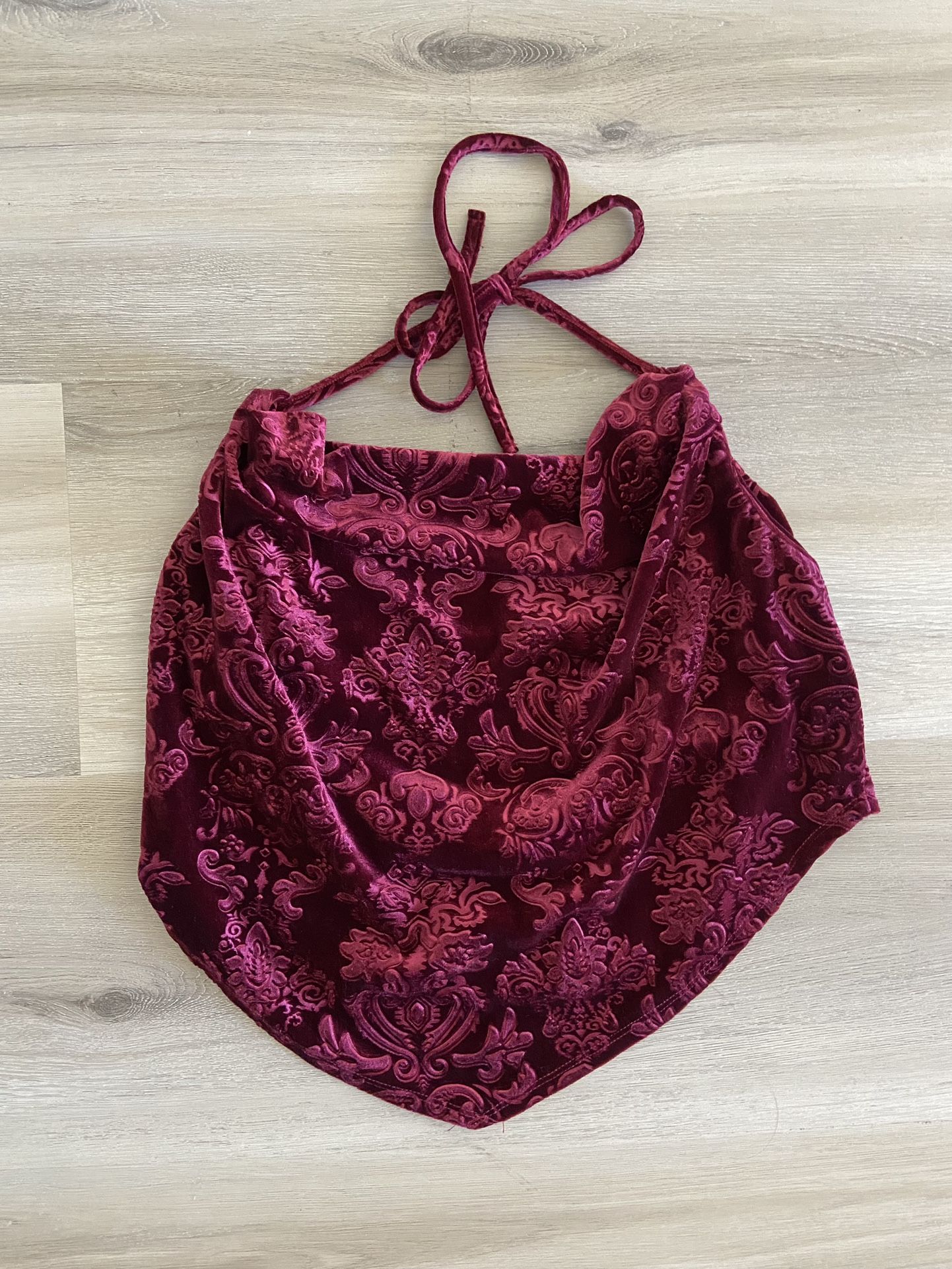 Velvet Halter Top 