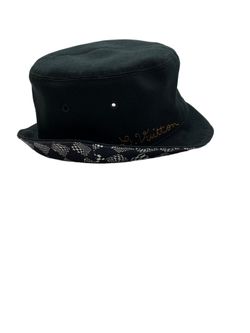 Louis Vuitton MP2947 Bone Distorted Damier Hat Cotton Black 