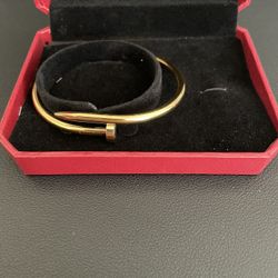 Cartier Nail Bracelet Gold 19 Cm