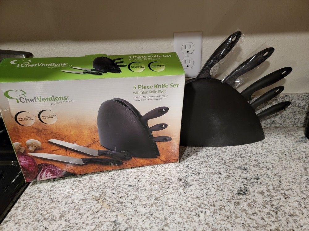 New In Box Kitchen Knife Block OR Rice Cooker OR Pancake Maker