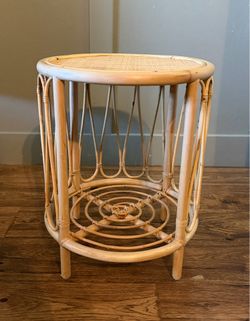 Rattan bedside table Pillowfort