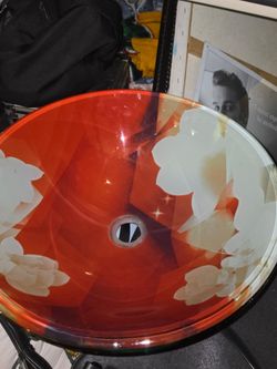 Glass sink bowl