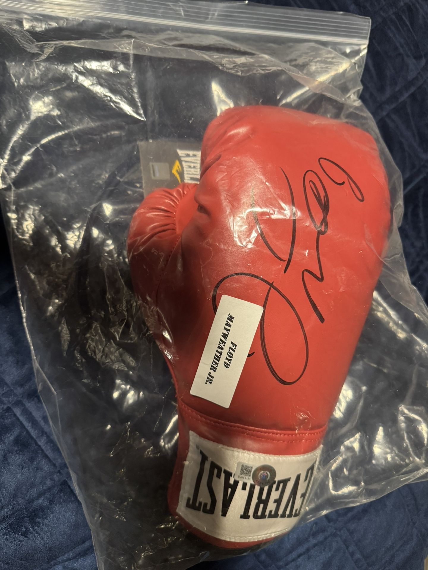 Floyd Mayweahter Jr Boxing Glove And Trading Card