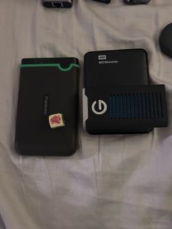 External hard drives 1TB, 2TB X2