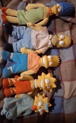 1990 Burger King Simpsons Plush Dolls