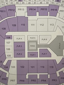 WWE SMACKDOWN FLOOR SEATS