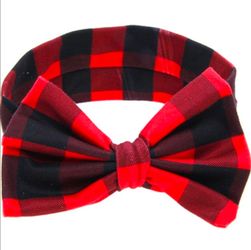 Zoonai Baby Girls Headband Red Plaid