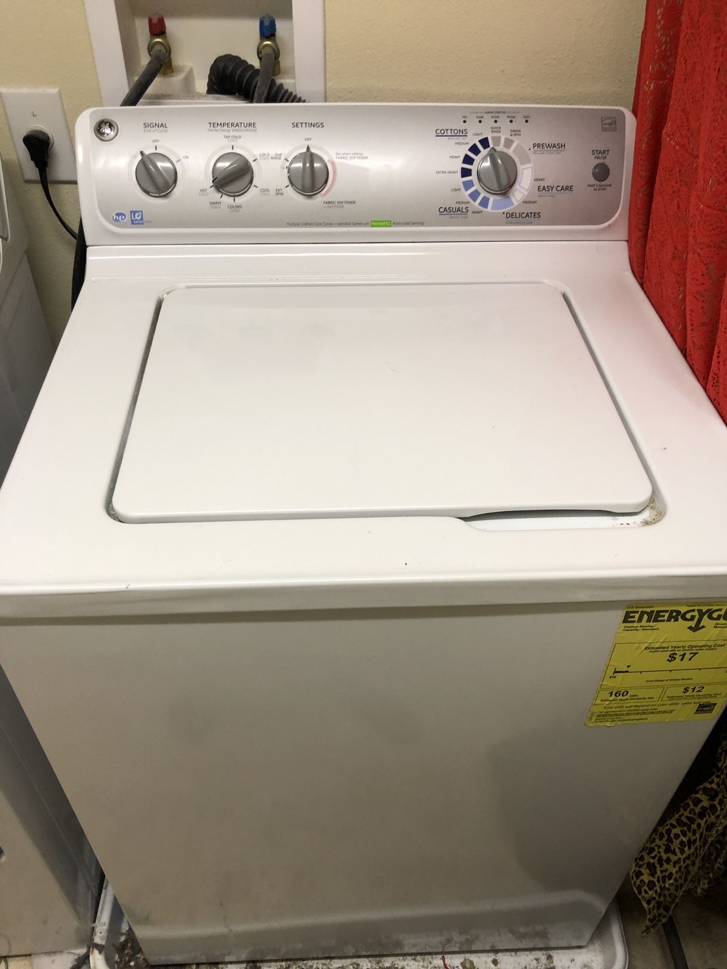 Washer and dryer