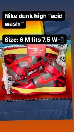 Nike Dunk High 1985 Acid Wash 