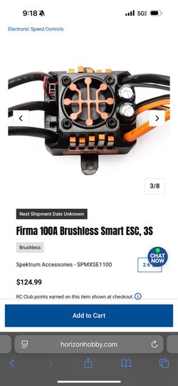 Firma 100A Brushless Smart ESC, 3S Like New
