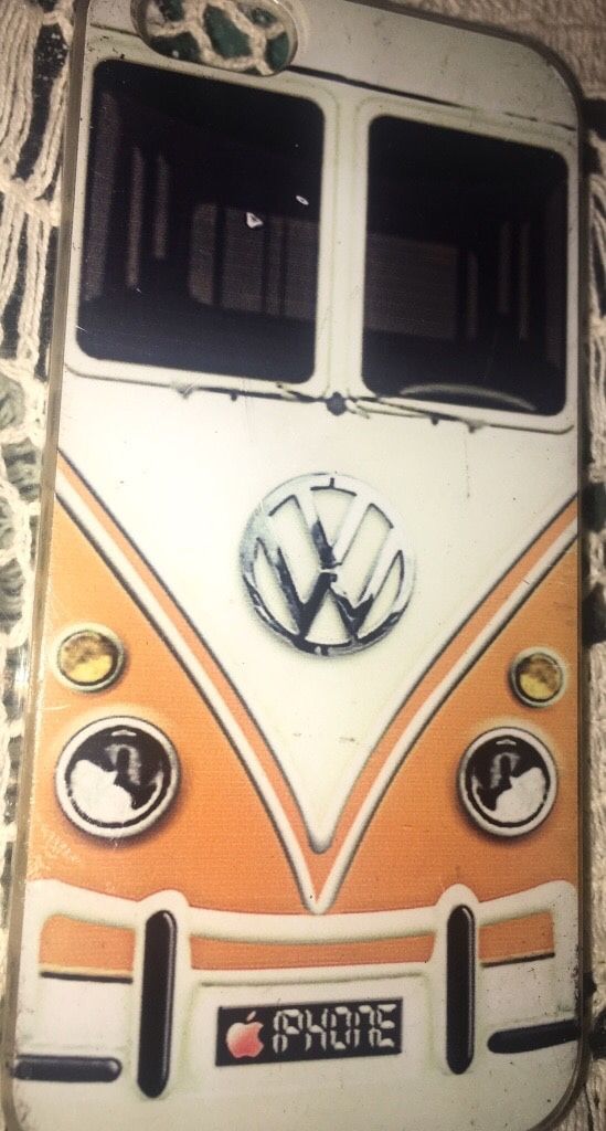 Vintage looking VW bus iPhone 5 case in excellent condition located off lake mead and jones area asking $2