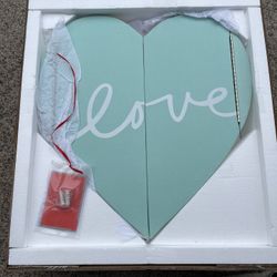 Lovely Heart Jewelry Wall Cabinet. 92014